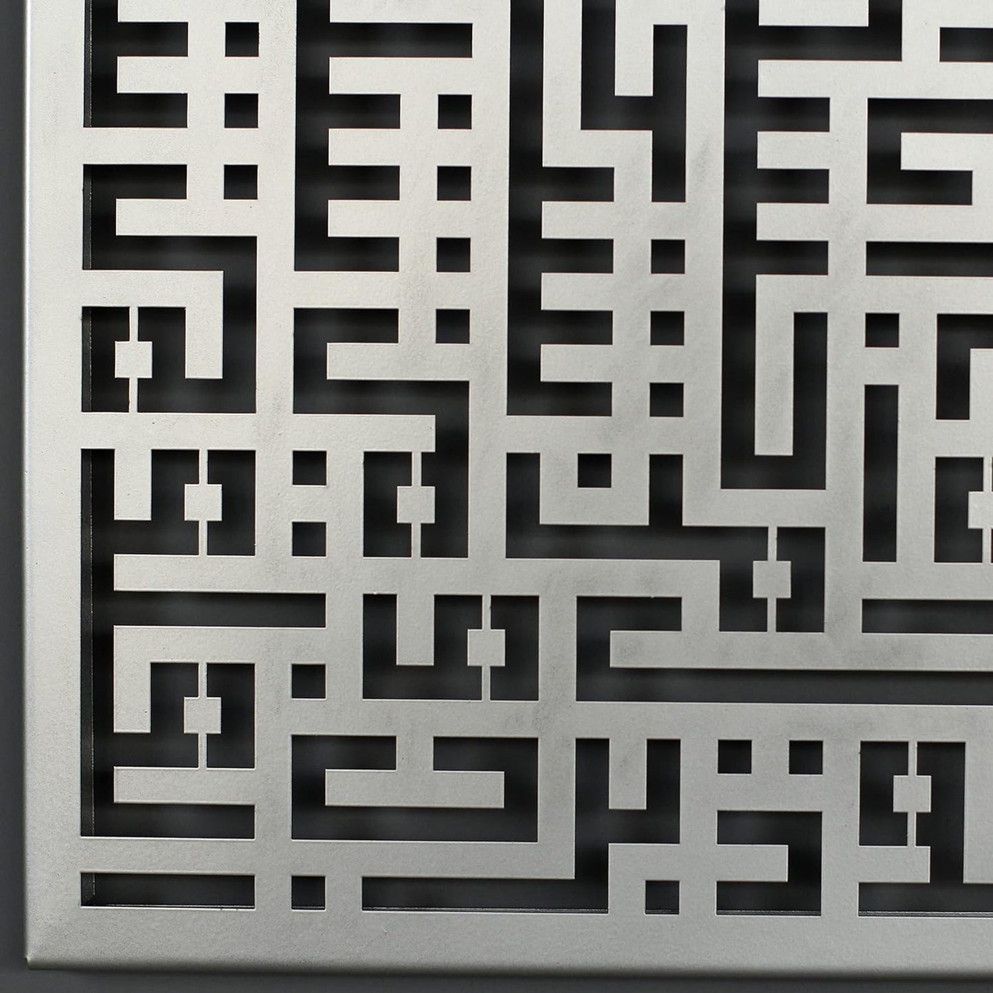 4 Quls-Kafirun,Ikhlas,Felaq,Nas Metal Kufic Calligraphy Islamic Wall Art Quran Wall Decor