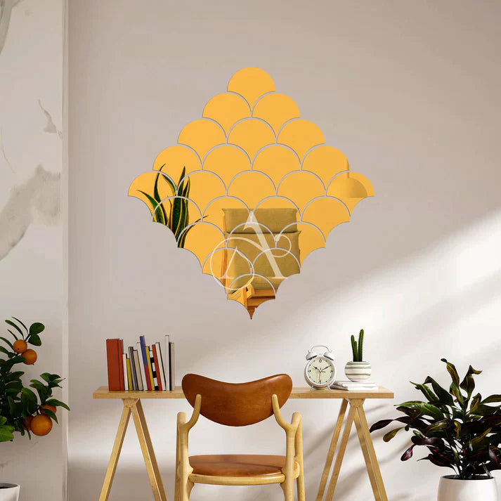 Acrylic Fireclay Mirror Wall Stickers