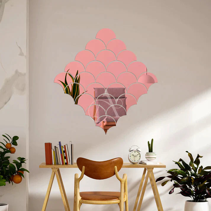 Acrylic Fireclay Mirror Wall Stickers