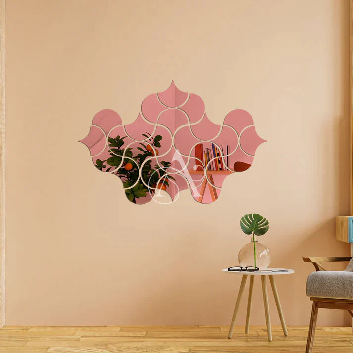 Acrylic Fireclay Mirror Wall Stickers