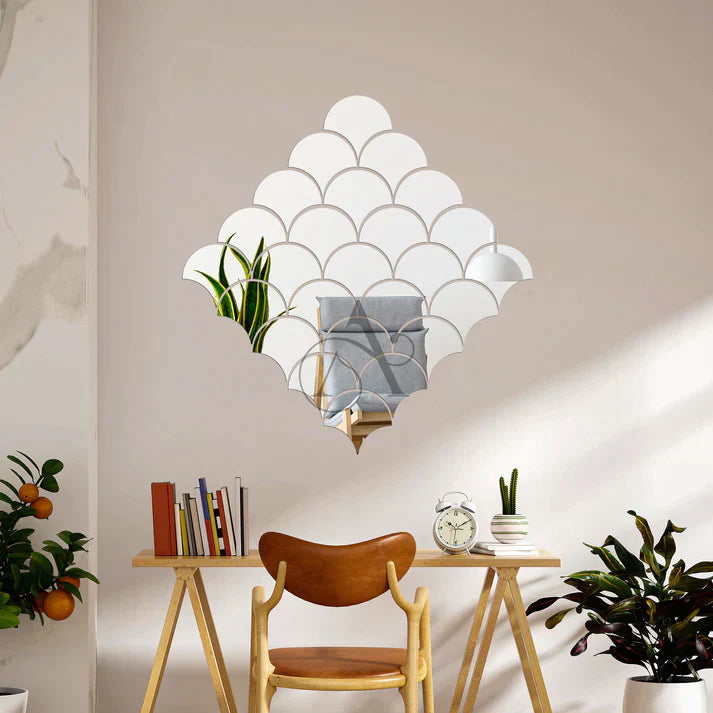 Acrylic Fireclay Mirror Wall Stickers