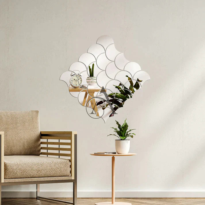 Acrylic Fireclay Mirror Wall Stickers