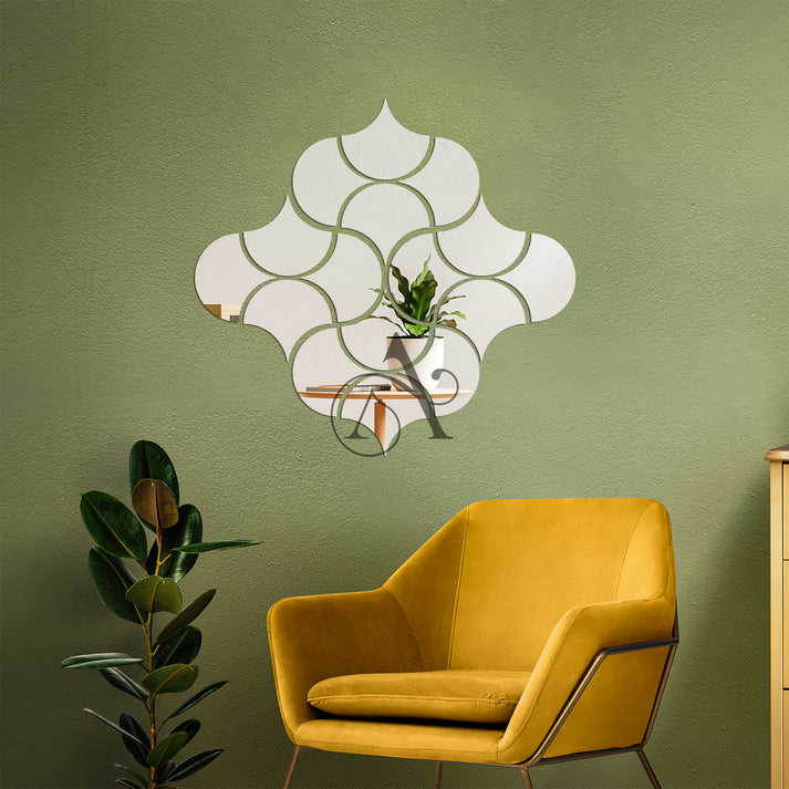 Acrylic Fireclay Mirror Wall Stickers