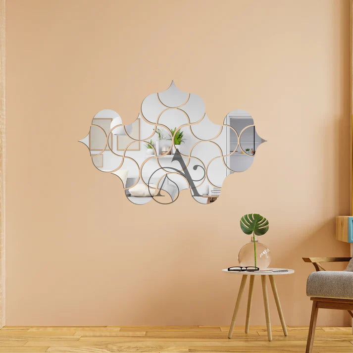 Acrylic Fireclay Mirror Wall Stickers