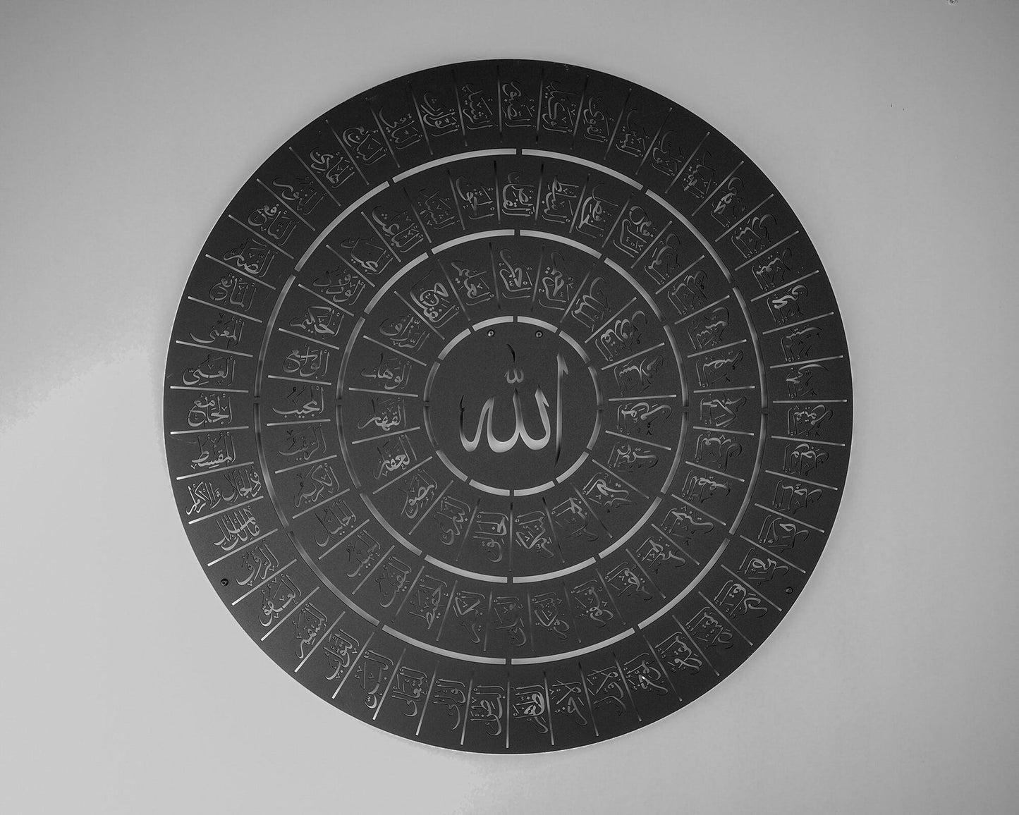 Acrylic 99 Names of Allah Islamic Wall Art Ramadan Decoration Arabic Calligraphy